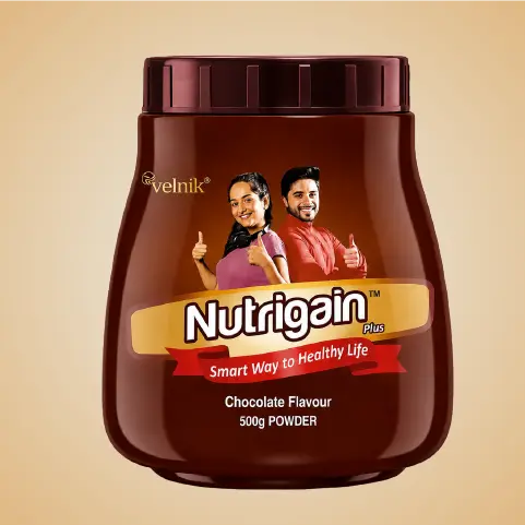 Nutrigain Ayurvedic Powder to Gain Weight with Ashwagandha - Chocolate Flavour | 500g