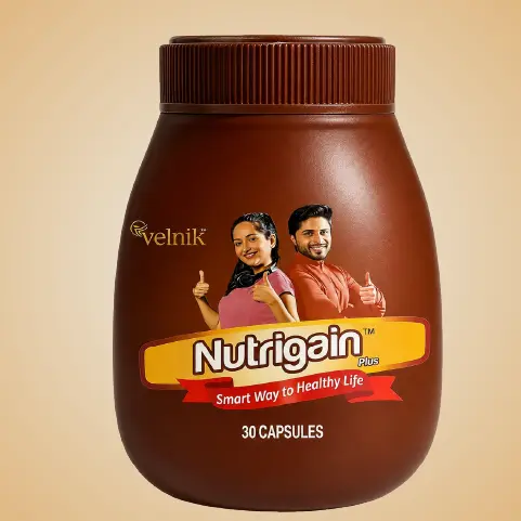 Nutrigain Ayurvedic Weight Gain Capsules | 30 Capsule Pack