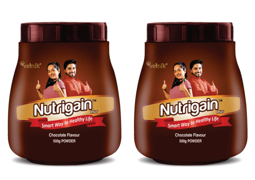 Ayurvedic Weight Gainer Supplement Powder for Women and Men Chocolate Flavour 500 gm (pack of 2)